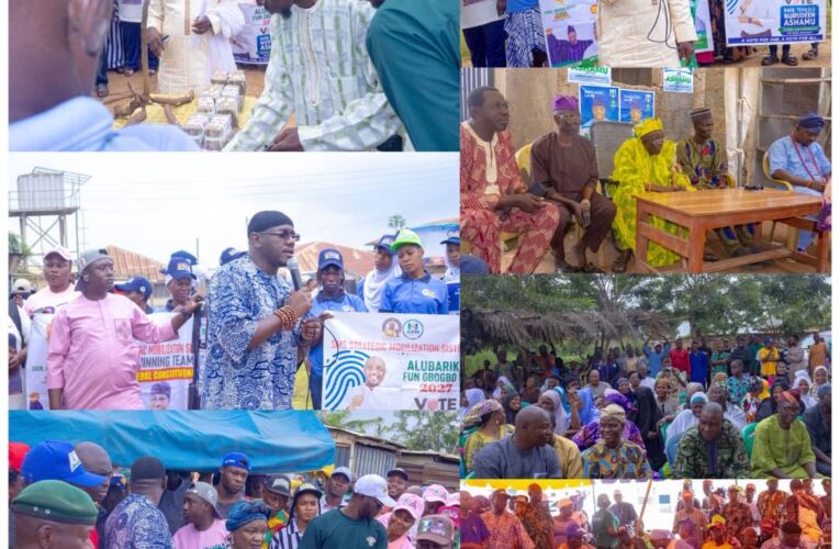 2027: Ashamu Campaign Council Donates ₦12m During Visits To Oyo West Communities