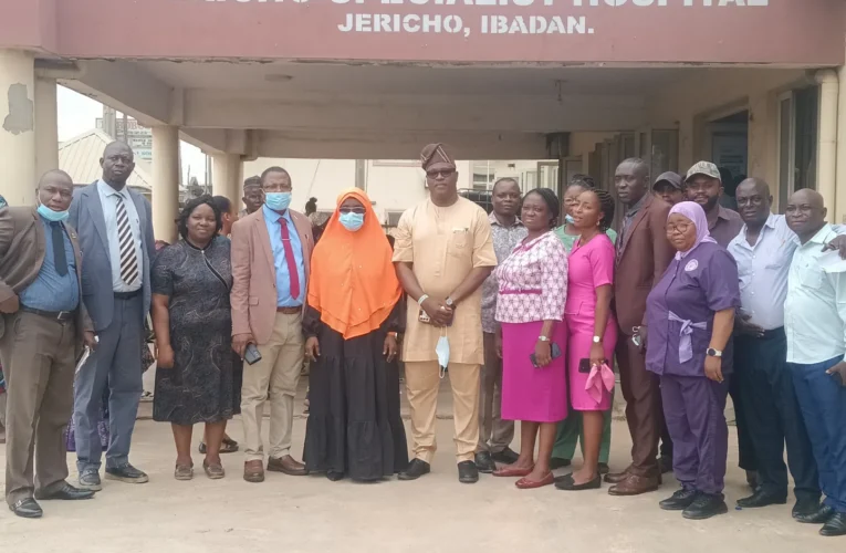 OYSHMB Chairman, Kunle Bankole tours Jericho specialist hospital, vows to address operational gaps